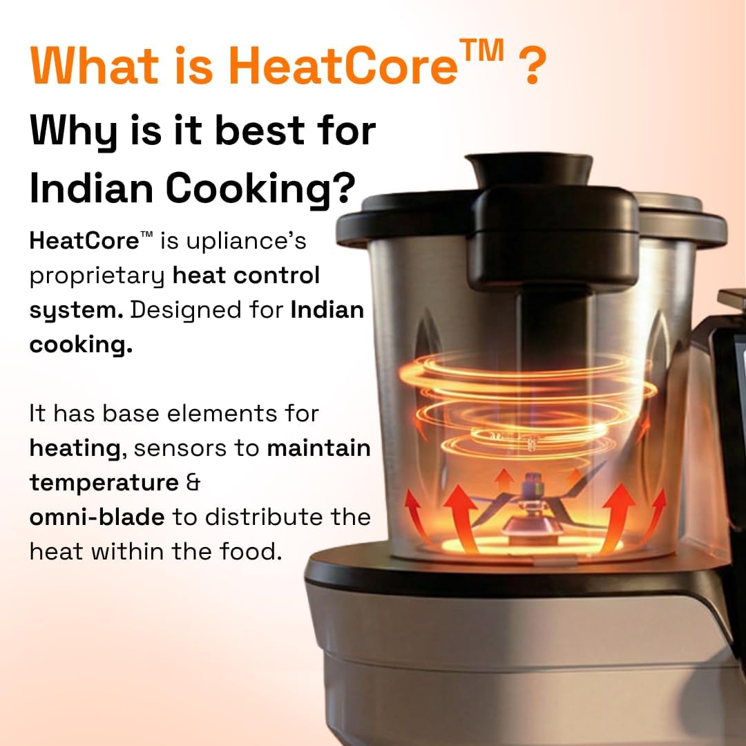AI Cooking Assistant | 750+ Recipes | AI Powered | 12 Modes | Weighing Scale | App & WiFi | 220-240V | Use with Transformer in USA.